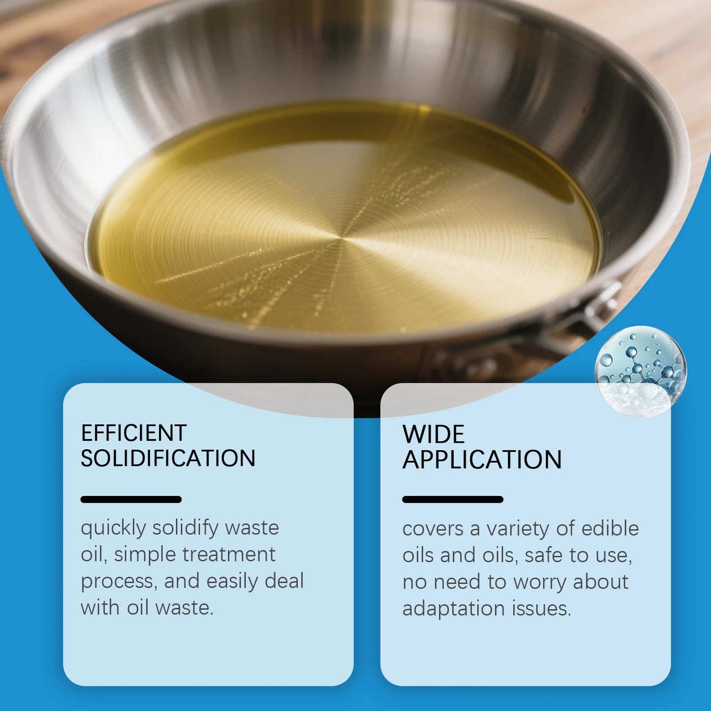 Cooking oil Solidifier