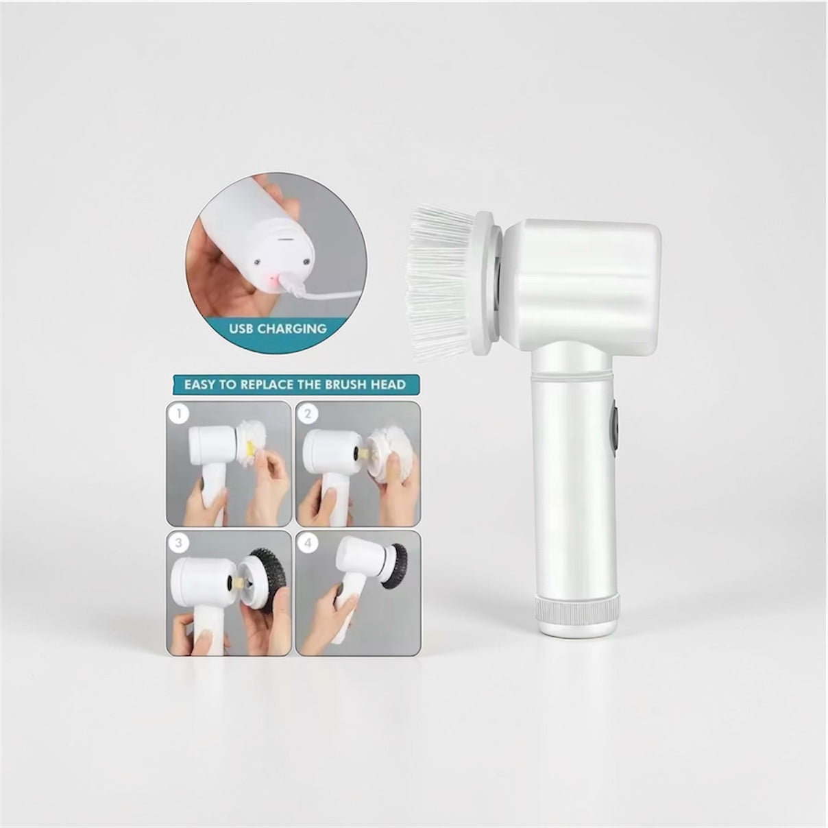powerscrub™️ 5-in-1 electric cleaning brush