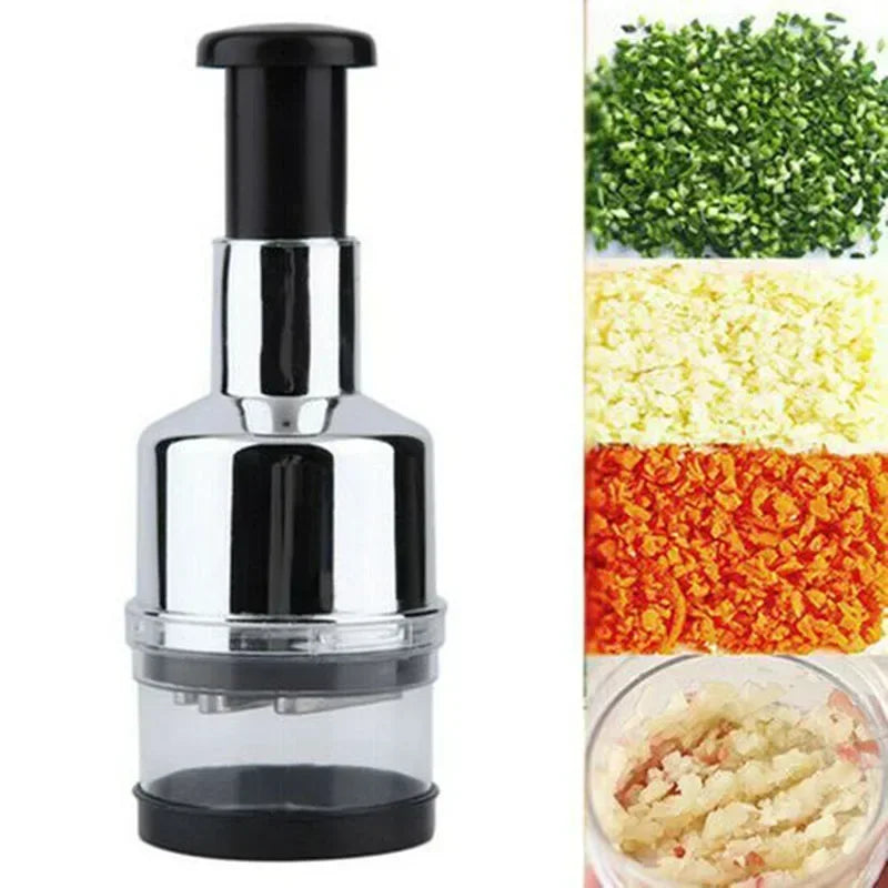 Stainless Steel Manual Vegetable Chopper & Cutter | Kidget