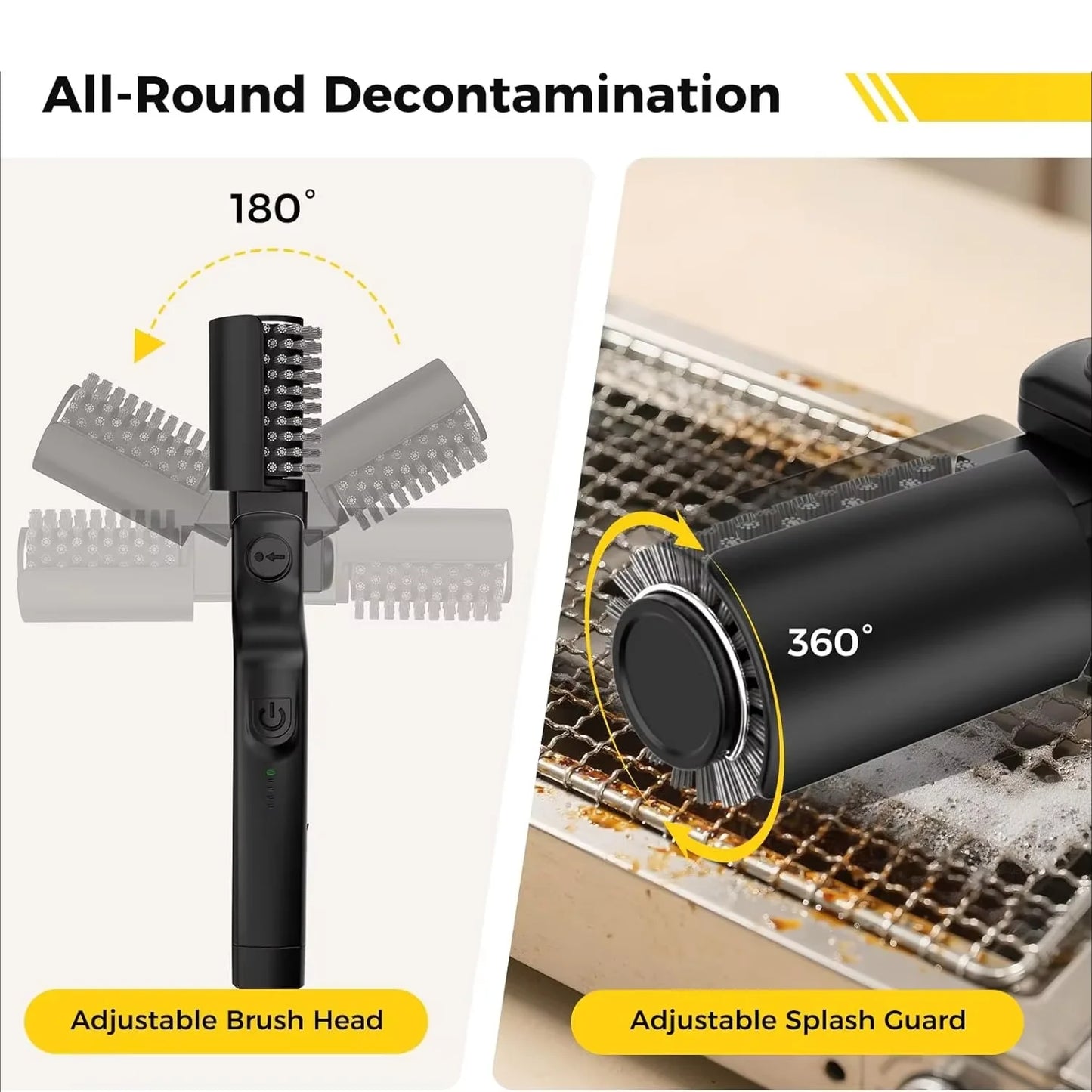 Heavy-Duty Electric Grill Cleaning Brush | Kidget