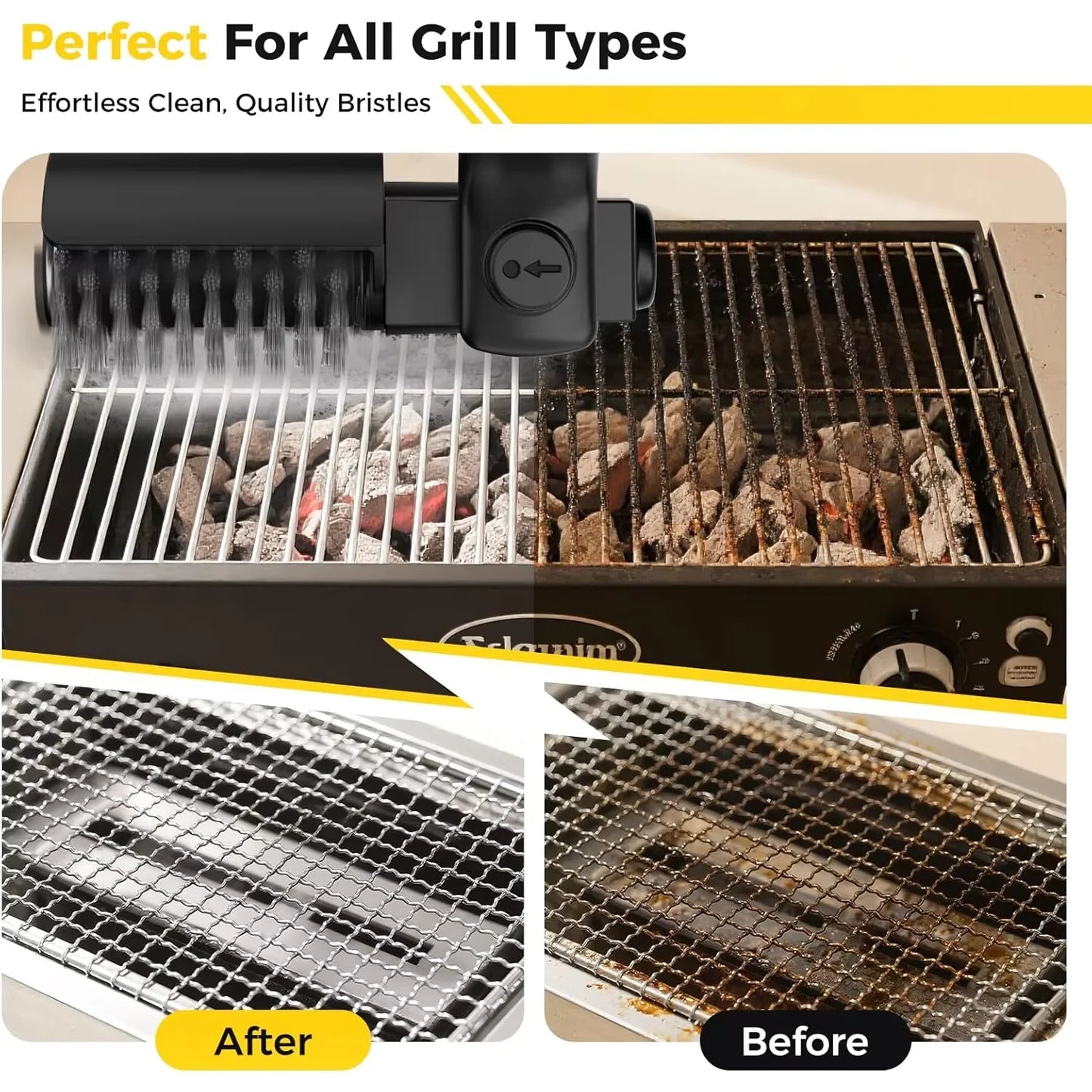 Heavy-Duty Electric Grill Cleaning Brush | Kidget